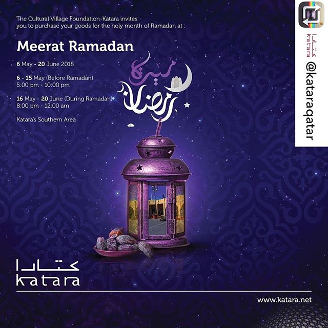 Repost from @kataraqatar: . . Enjoy shopping all what you need for the Holy from Ramadan starting from tomorrow Sunday 6 April 2018 South area of